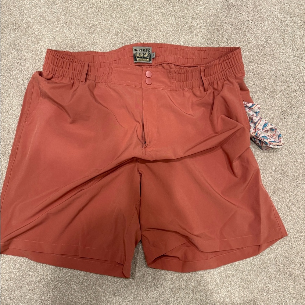 Burlebo Everyday Shorts 7” inseam - red clay